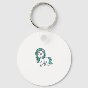 Porte-clés Licorne avec Crinière à l'Essence Drôle et Mignonn