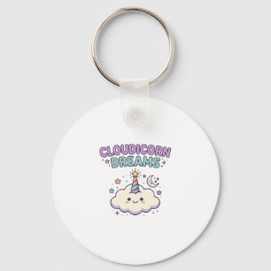 Porte-clés Licorne Cloudicorn Rêves Tendance Graphique Tee De