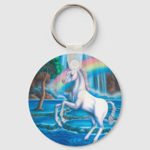 Porte-clés Licorne d'arc-en-ciel