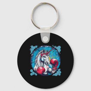 Porte-clés Licorne de boxe avec gants de boxe Kickboxing Mign