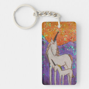 Porte-clés Licorne de maman et de bébé