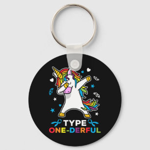 Porte-clés Licorne de sensibilisation au diabète de type 1 Ty
