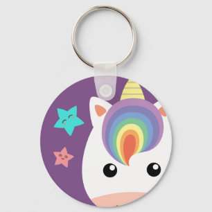 Porte-clés Licorne et étoiles