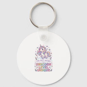 Porte-clés Licorne Je ne suis pas bizarre, je suis licorne de