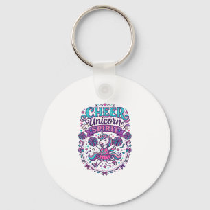 Porte-clés Licorne Joie Esprit de Licorne Coloré POD Artwork_