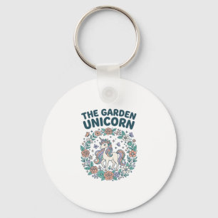 Porte-clés Licorne Le Jardin Licorne T-Shirt Design Tendance_