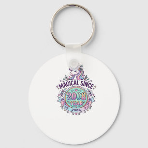 Porte-clés Licorne Magique Depuis Année Conception Graphique 