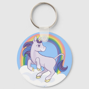 Porte-clés Licorne magique mignonne d'arc-en-ciel