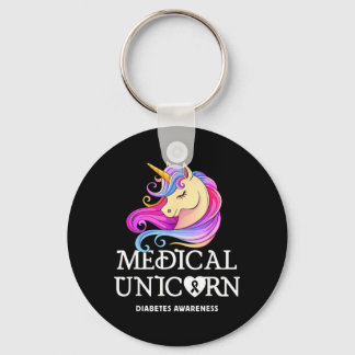 Porte-clés Licorne médicale Sensibilisation au diabète