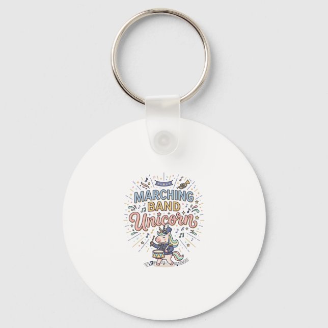 Porte-clés Licorne Orchestre Licorne Impression Marché Prêt (Recto)