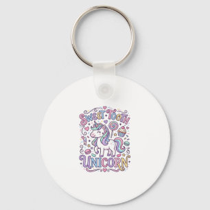 Porte-clés Licorne Sweet Tooth Licorne Conception de Merch Or