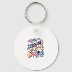 Porte-clés Licorne Tempête mais Étincelante Fantaisiste Merch