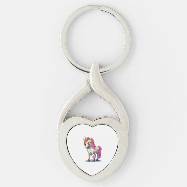Porte-clés Licorne zombie (Devant)
