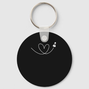 Porte-clés Liebe zum Badminton Federball Badmintonschläger