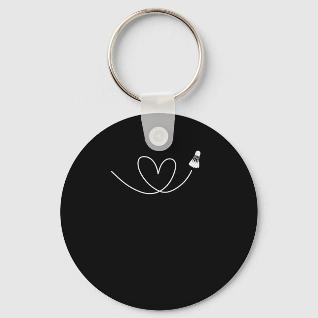 Porte-clés Liebe zum Badminton Federball Badmintonschläger (Recto)