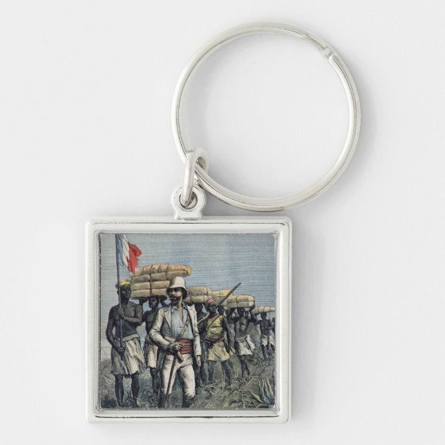 Porte-clés Lieutenant Mizon sur sa mission 1892 (Devant)