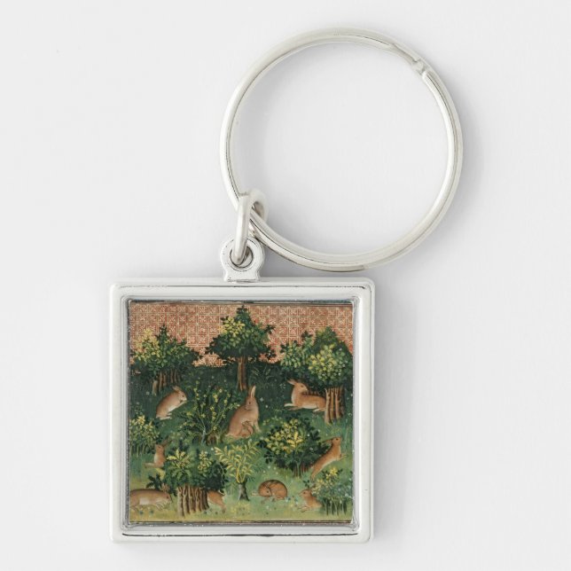 Porte-clés Lièvres dans un bois (Devant)