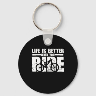 Porte-clés life is when you ride mountain bi