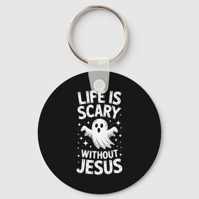 Porte-clés Life Is Y Without Jesus Shirt Christian Halloween  (Recto)