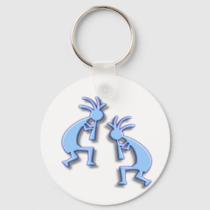 Porte-clés Light Blue Kokopelli