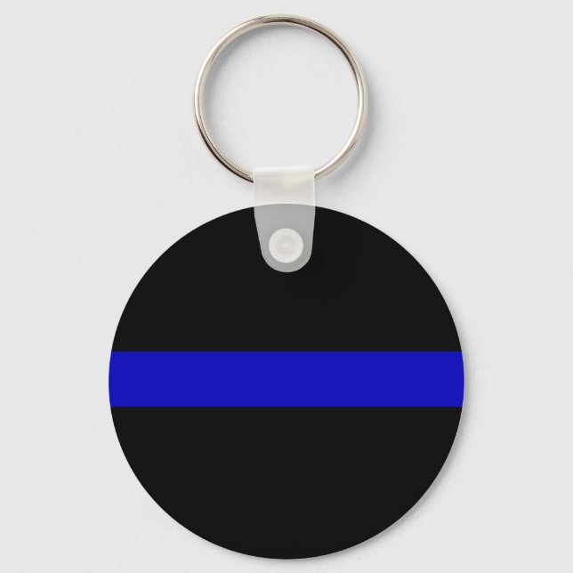 Porte-clés Ligne bleue mince (Recto)