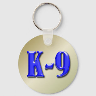 Porte-clés Ligne bleue mince