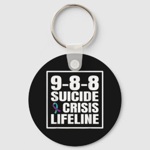 Porte-clés Ligne de vie pour la prévention du suicide 988