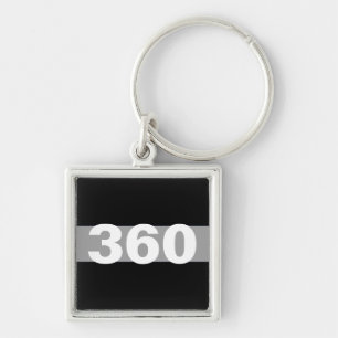 Porte-clés Ligne gris mince Porte - clé de correction personn