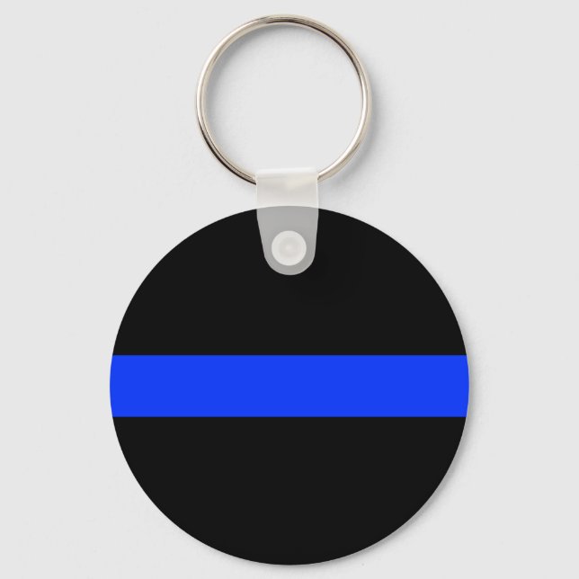 Porte-clés Ligne mince bleue de la police (Recto)