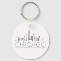 Ligne Skyline stylisée Chicago
