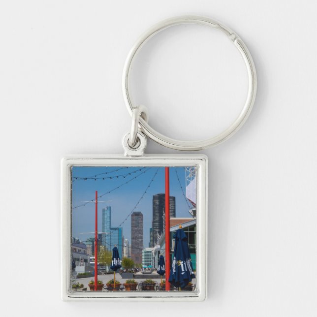 Porte-clés Lignes de quai de marine (Devant)