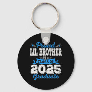 Porte-clés Lil Brother 2025 Graduation Fier Lil Brother Cl O