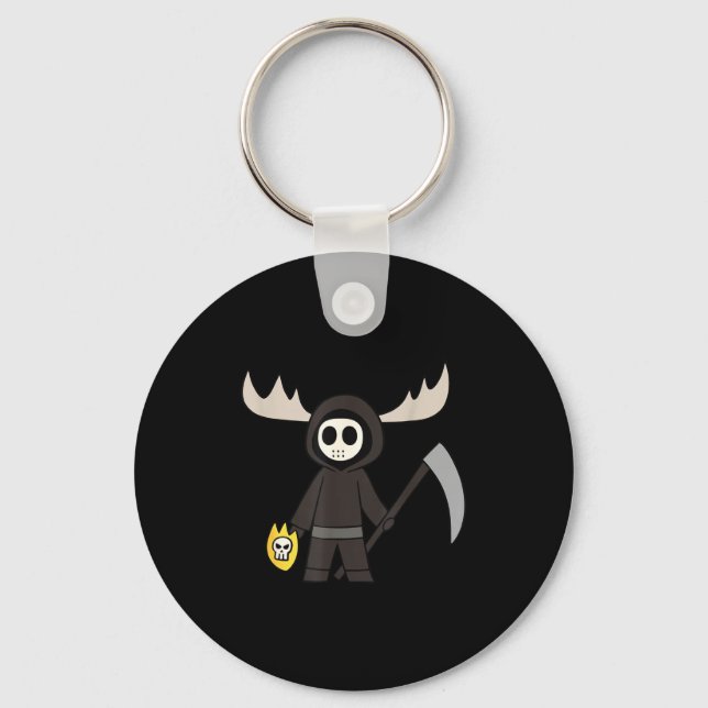 Porte-clés Lil Doom Moose - Funny Reaper Cartoon  (Recto)