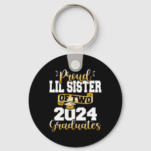 Porte-clés Lil Soeur De Deux Diplômés De 2024 Cl De 24 Senior