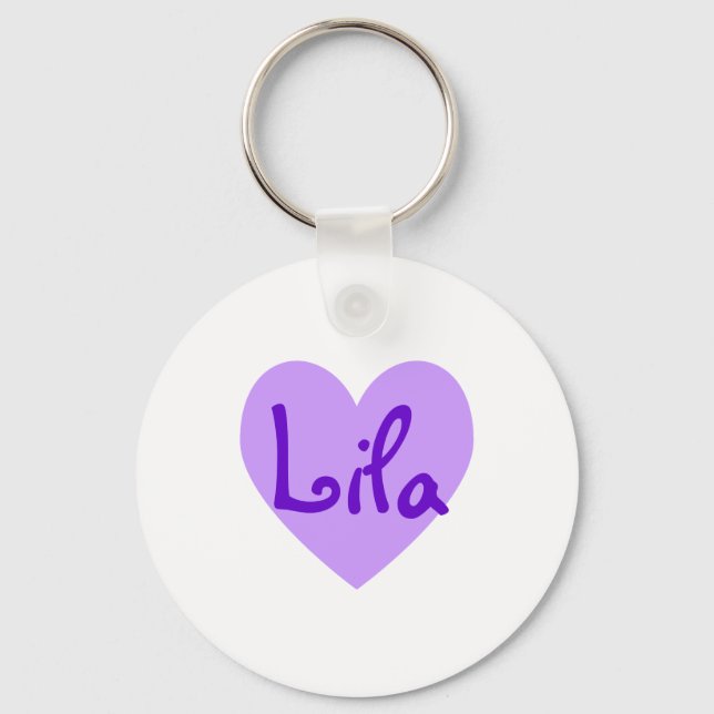 Porte-clés Lila en violet (Recto)