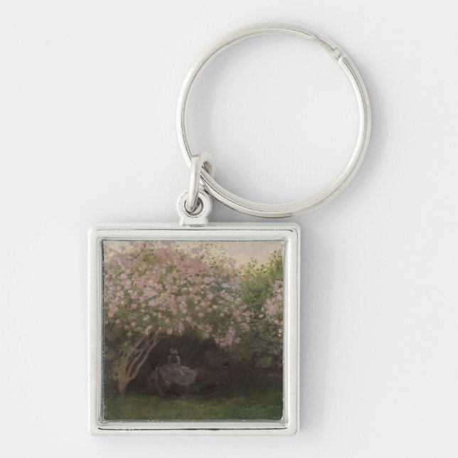 Porte-clés Lilas de Claude Monet |, temps gris, 1872 (Devant)