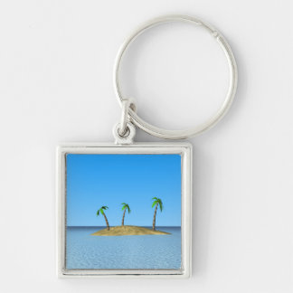 Porte-clés L'île tropicale