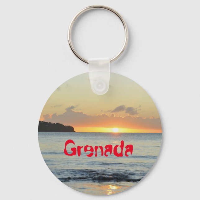 Porte-clés L'île tropicale à Grenade (Recto)