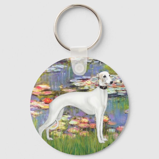 Porte-clés Lilies 2 - White Whippet (11b) (Recto)