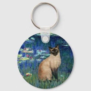 Porte-clés Lilies 5 - Chat siamois seal point
