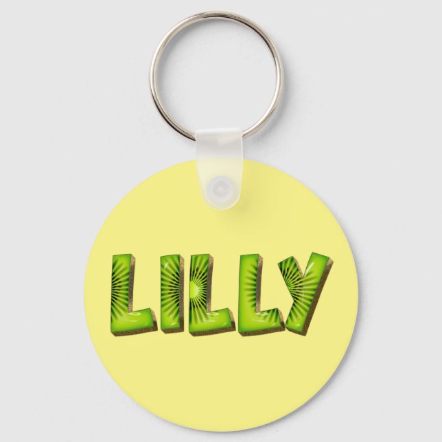 Porte-clés Lilly Name Kiwi Design Schlüsselanhänger (Recto)