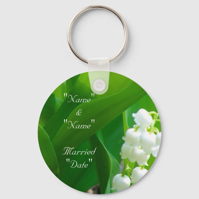 Porte-clés Lily of The Valley Wedding Keychain (Recto)