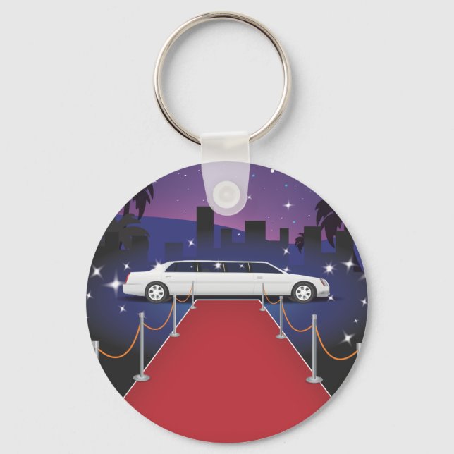 Porte-clés Limousine de célébrité sur tapis rouge (Recto)