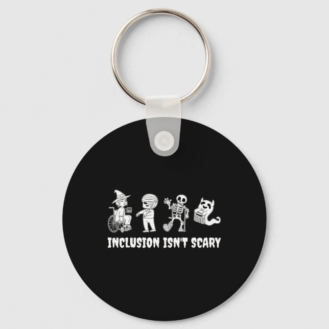 Porte-clés L'inclusion drôle n'est pas effrayant enseignant H (Recto)