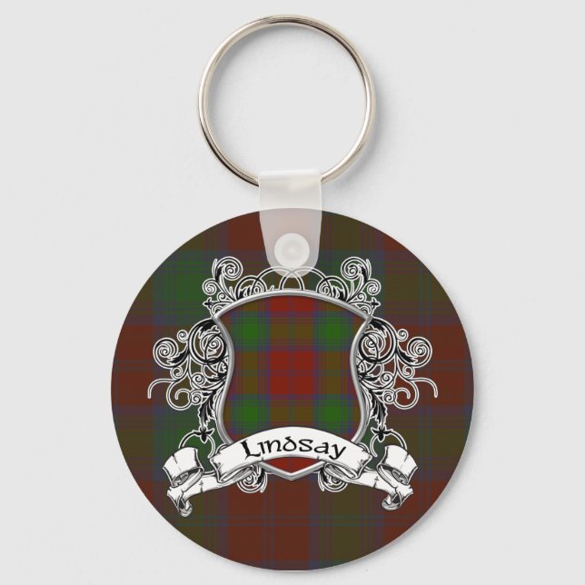 Porte-clés Lindsay Tartan Shield (Recto)