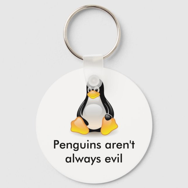 Porte-clés linux-pingouin-tux (Recto)
