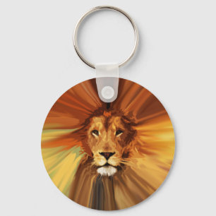 Porte-clés Lion Abstrait