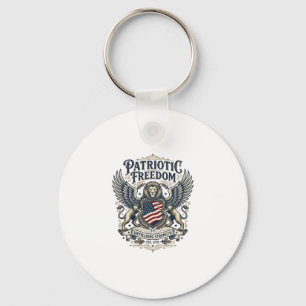 Porte-clés Lion Aigle Patriotique Hybride Animal Gardien Patr