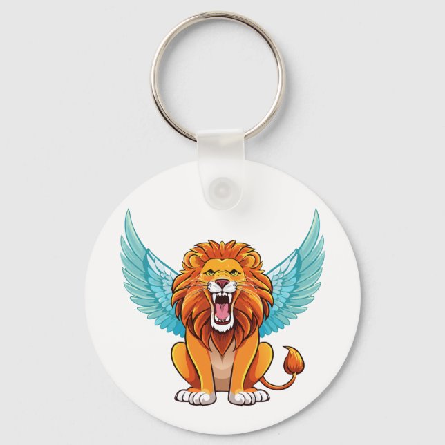 Porte-clés Lion avec ailes (Recto)