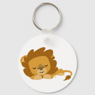 Porte-clés Lion de caricature dormant